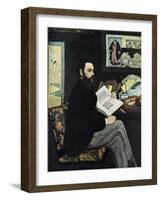 Emile Zola (1840-190), French Novellist, 1868-Edouard Manet-Framed Giclee Print