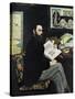 Emile Zola (1840-190), French Novellist, 1868-Edouard Manet-Stretched Canvas
