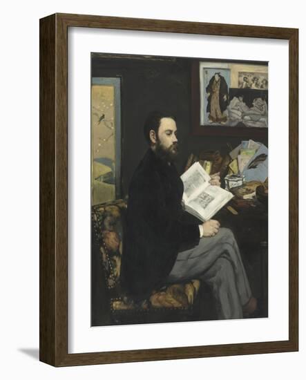 Emile Zola (1840-1902), écrivain-Edouard Manet-Framed Giclee Print