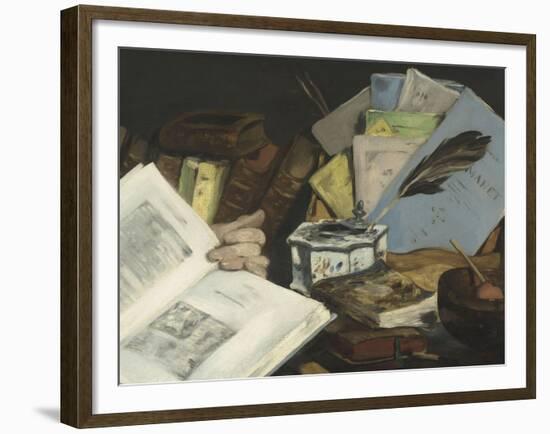 Emile Zola (1840-1902), écrivain-Edouard Manet-Framed Giclee Print