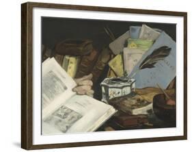 Emile Zola (1840-1902), écrivain-Edouard Manet-Framed Giclee Print