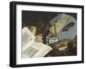 Emile Zola (1840-1902), écrivain-Edouard Manet-Framed Giclee Print