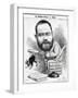 Emile Zola as a Naturalist, from 'L'Eclipse'-André Gill-Framed Giclee Print