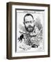 Emile Zola as a Naturalist, from 'L'Eclipse'-André Gill-Framed Giclee Print