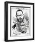 Emile Zola as a Naturalist, from 'L'Eclipse'-André Gill-Framed Giclee Print