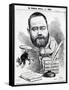 Emile Zola as a Naturalist, from 'L'Eclipse'-André Gill-Framed Stretched Canvas
