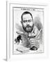 Emile Zola as a Naturalist, from 'L'Eclipse'-André Gill-Framed Giclee Print