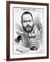 Emile Zola as a Naturalist, from 'L'Eclipse'-André Gill-Framed Giclee Print