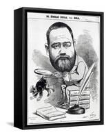 Emile Zola as a Naturalist, from 'L'Eclipse'-André Gill-Framed Stretched Canvas