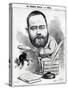 Emile Zola as a Naturalist, from 'L'Eclipse'-André Gill-Stretched Canvas