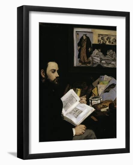 Emile Zola, c.1868-Edouard Manet-Framed Premium Giclee Print