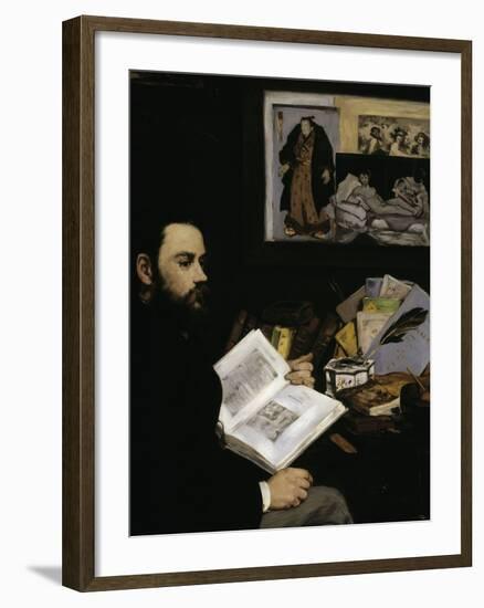 Emile Zola, c.1868-Edouard Manet-Framed Giclee Print