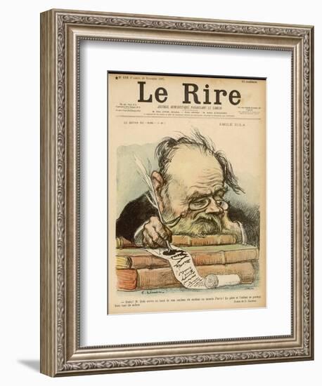 Emile Zola, French Novelist-null-Framed Art Print