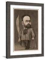 Emile Zola French Writer and Champion of Dreyfus-null-Framed Art Print