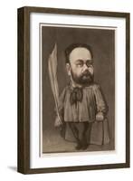 Emile Zola French Writer and Champion of Dreyfus-null-Framed Art Print