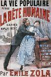 Poster Advertising La Vie Populaire, Parisian Magazine Dedicated to Novel La Bete Humaine-Emile Zola-Mounted Giclee Print
