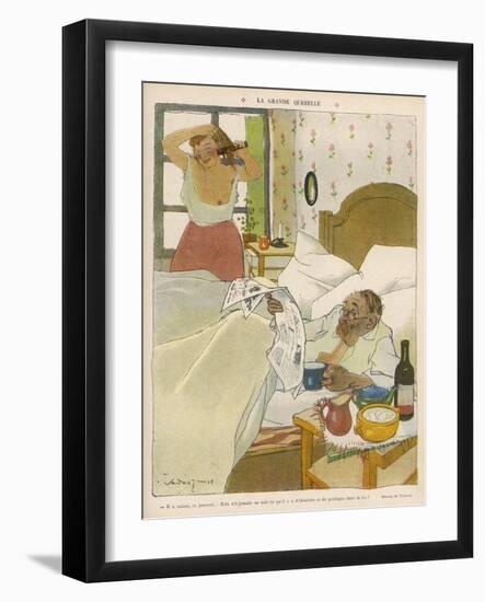 Emile Zola the Newspaper is Right: Zola Could Never See How Much Poetry There is in Everyday Life-Vadasz-Framed Art Print