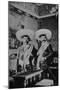 Emiliano Zapata and His Brother Eufemio in the Hall of Ambassadors, National Palace, Mexico City-null-Mounted Photographic Print