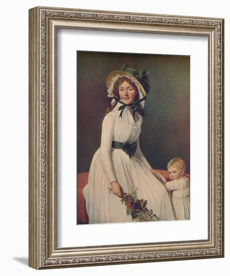 Emilie Pecoul, Madame Seriziat, 1795, (1914)-Jacques-Louis David-Framed Giclee Print