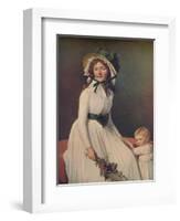 Emilie Pecoul, Madame Seriziat, 1795, (1914)-Jacques-Louis David-Framed Giclee Print