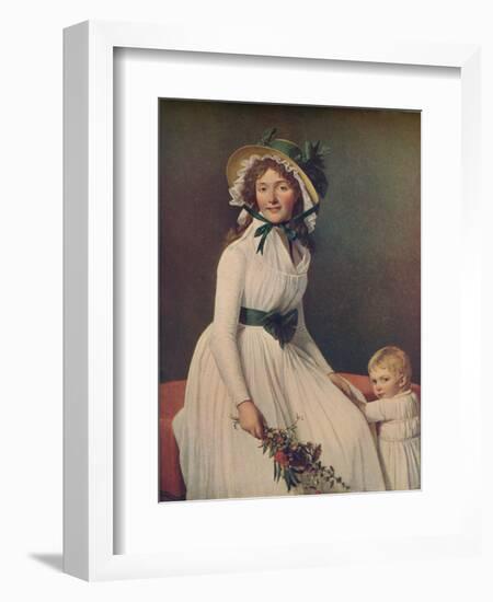 Emilie Pecoul, Madame Seriziat, 1795, (1914)-Jacques-Louis David-Framed Giclee Print