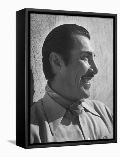 Emilio "Indio" Fernandez Smiling-Loomis Dean-Framed Stretched Canvas
