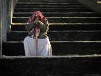 A Palestinian Man at a Soccer Stadium in Gaza City, October 23, 2006-Emilio Morenatti-Framed Stretched Canvas