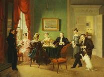 A Portrait of the Schram Family, 1829-Emilius Baerentzen-Framed Giclee Print