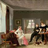 The Winther Family, 1827-Emilius Ditlev Baerentzen-Framed Giclee Print