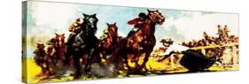 Emily Davidson Killing Herself at the Derby in 1913-McConnell-Stretched Canvas