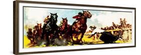 Emily Davidson Killing Herself at the Derby in 1913-McConnell-Framed Premium Giclee Print