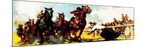 Emily Davidson Killing Herself at the Derby in 1913-McConnell-Mounted Premium Giclee Print