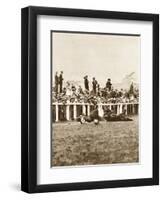 Emily Davison Throwing Herself in Front of the King's Horse During the Derby, Epsom, Surrey, 1913-null-Framed Giclee Print