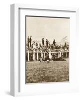 Emily Davison Throwing Herself in Front of the King's Horse During the Derby, Epsom, Surrey, 1913-null-Framed Giclee Print