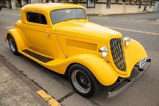 Marble Falls, Texas, USA. Vintage automobile with a chrome grill at a car show.-Emily M Wilson-Photographic Print