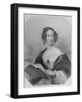 Emily Mary, Countess Cowper-John Hayter-Framed Giclee Print