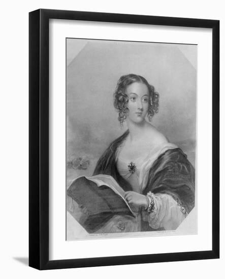 Emily Mary, Countess Cowper-John Hayter-Framed Giclee Print