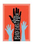 Black Lives Matter - Hands-Emily Rasmussen-Framed Art Print