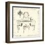 Emily's Boudoir III Table-Emily Adams-Framed Art Print