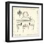 Emily's Boudoir III Table-Emily Adams-Framed Art Print