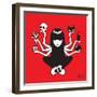 Emily the Shiva-Emily the Strange-Framed Premium Giclee Print