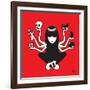 Emily the Shiva-Emily the Strange-Framed Premium Giclee Print