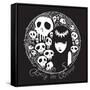 Emily the Skulls-Emily the Strange-Framed Stretched Canvas