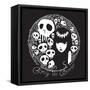 Emily the Skulls-Emily the Strange-Framed Stretched Canvas