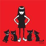 Incredibly Strange Kitties-Emily the Strange-Photographic Print