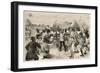 Emin Pasha under Attack-E.a. Tilly-Framed Art Print