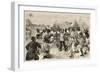 Emin Pasha under Attack-E.a. Tilly-Framed Art Print