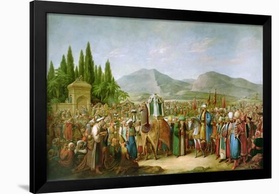 Emir Bechir Shihab II, Ruler of the Lebanon, Rendering Homage to Ibrahim Pasha, before St Jean-Georg Emanuel Opitz-Framed Giclee Print