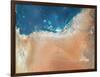 Emirate of Abu Dhabi, Satellite Image-null-Framed Photographic Print