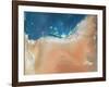 Emirate of Abu Dhabi, Satellite Image-null-Framed Photographic Print